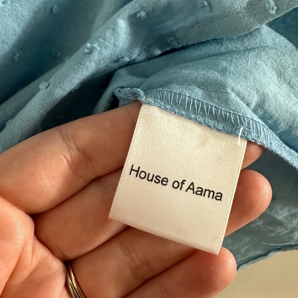 House of Aama Southern Girl Blue Victorian Ruffled Mini Dress Womens 2 New - Picture 7 of 15